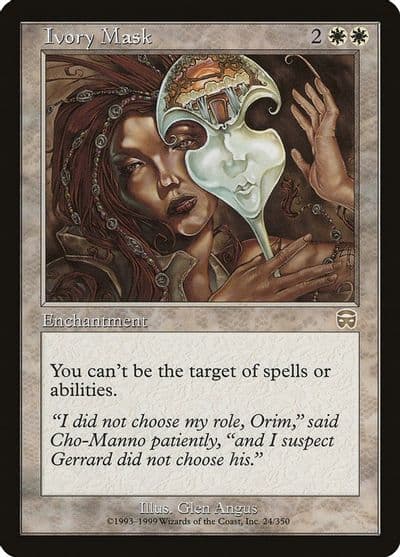 Ivory Mask Mercadian Masques Magic card