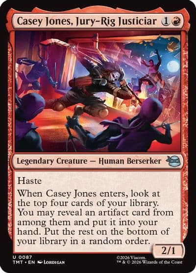 Casey Jones Jury Rig Justiciar Teenage Mutant Ninja Turtles Magic card