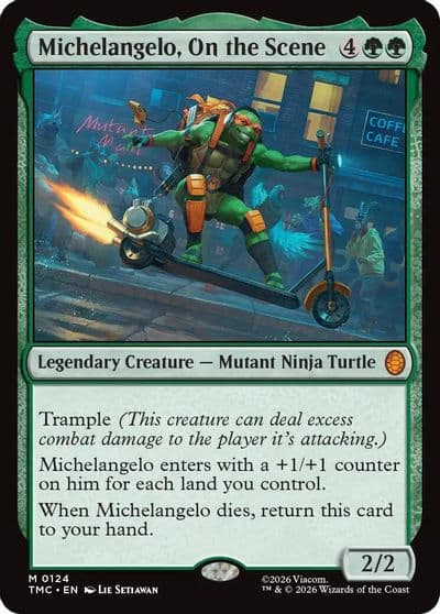 Michelangelo On the Scene Commander: Teenage Mutant Ninja Turtles Magic card