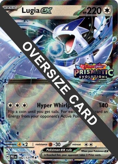 Lugia ex (Prismatic Evolutions Stamped) Jumbo Cards Pokemon card