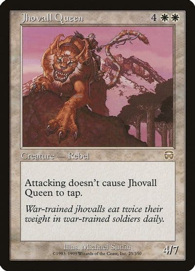 Jhovall Queen Mercadian Masques Magic card