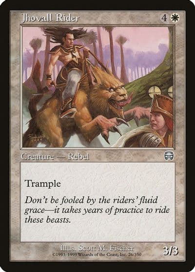 Jhovall Rider Mercadian Masques Magic card