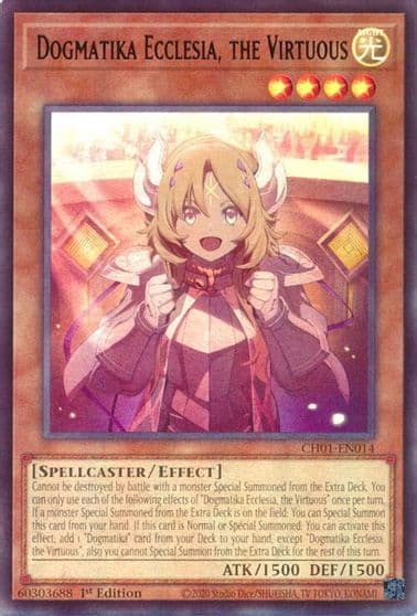 Dogmatika Ecclesia the Virtuous THE CHRONICLES DECK: The Fallen & The Virtuous (All-Foil Edition) Yu-Gi-Oh! card