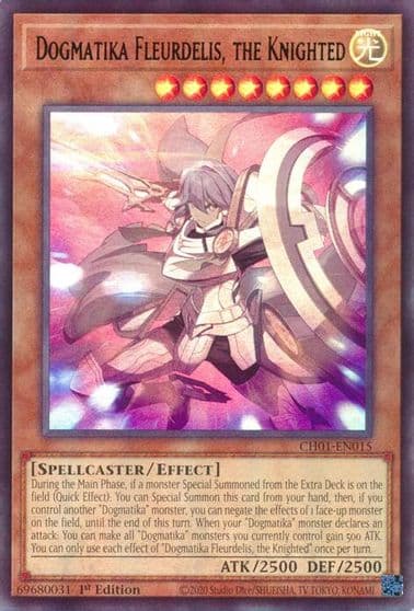 Dogmatika Fleurdelis the Knighted THE CHRONICLES DECK: The Fallen & The Virtuous (All-Foil Edition) Yu-Gi-Oh! card