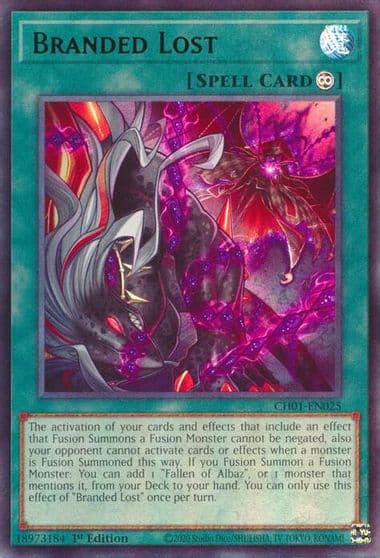 Branded Lost THE CHRONICLES DECK: The Fallen & The Virtuous (All-Foil Edition) Yu-Gi-Oh! card