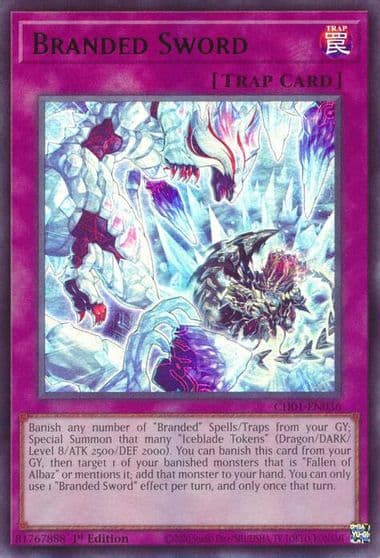 Branded Sword THE CHRONICLES DECK: The Fallen & The Virtuous (All-Foil Edition) Yu-Gi-Oh! card