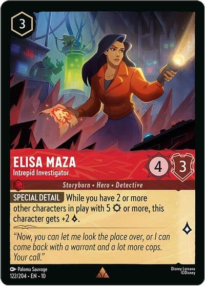 Elisa Maza Intrepid Investigator Whispers in the Well Lorcana card