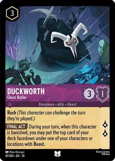 Duckworth Ghost Butler Whispers in the Well Lorcana card
