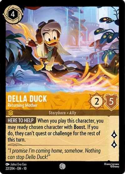 Della Duck Returning Mother Whispers in the Well Lorcana card