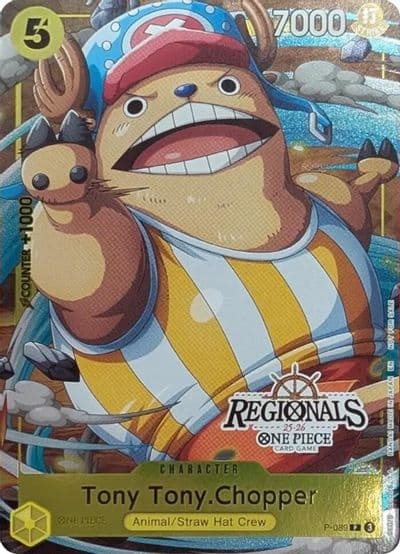 Tony TonyChopper CS 25 26 Regionals Textured Chase Promo One Piece Promotion Cards One Piece card