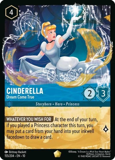 Cinderella Dream Come True Whispers in the Well Lorcana card