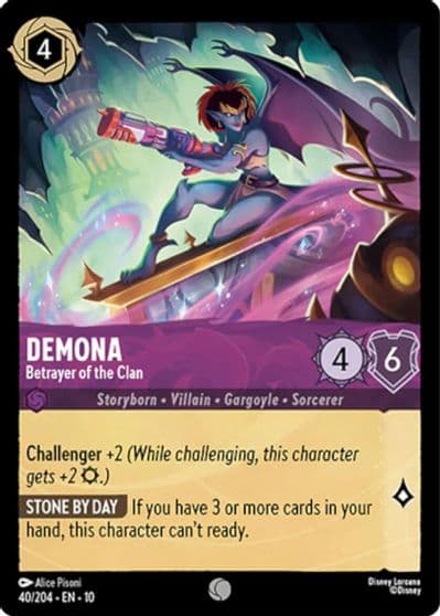 Demona Betrayer of the Clan Whispers in the Well Lorcana card