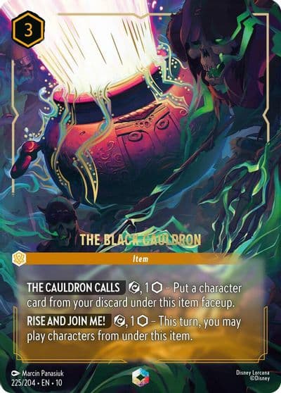 The Black Cauldron Enchanted Whispers in the Well Lorcana card