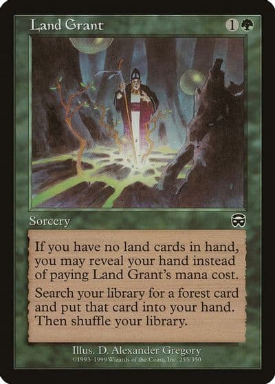 Land Grant Mercadian Masques Magic card
