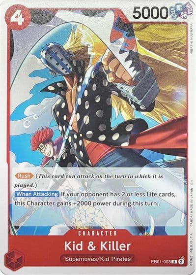 Kid and Killer EB01 003 Learn Together Deck Set One Piece card
