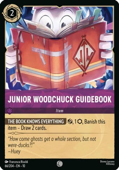 Junior Woodchuck Guidebook Whispers in the Well Lorcana card