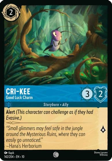 Cri Kee Good Luck Charm Whispers in the Well Lorcana card