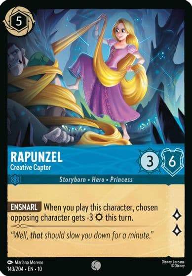 Rapunzel Creative Captor Whispers in the Well Lorcana card