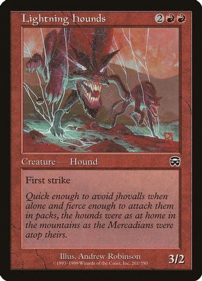 Lightning Hounds Mercadian Masques Magic card