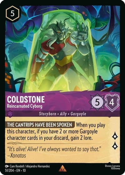 Coldstone Reincarnated Cyborg Whispers in the Well Lorcana card