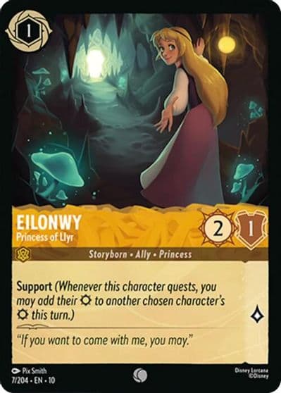 Eilonwy Princess of Llyr Whispers in the Well Lorcana card