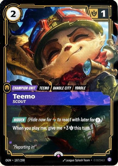 Teemo Scout Riftbound Promotional Cards Riftbound card