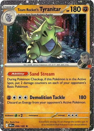 Team Rocket's Tyranitar (Cosmos Holo) Miscellaneous Cards & Products Pokemon card