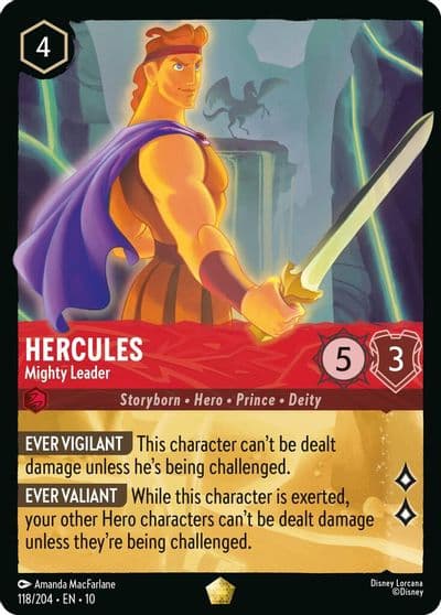 Hercules Mighty Leader Whispers in the Well Lorcana card