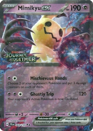 Mimikyu ex (Journey Together Stamped) Miscellaneous Cards & Products Pokemon card