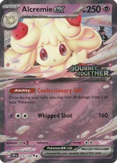 Alcremie ex (Journey Together Stamped) Miscellaneous Cards & Products Pokemon card