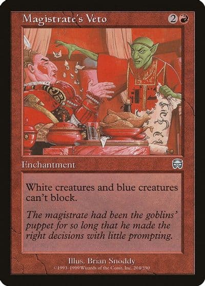 Magistrates Veto Mercadian Masques Magic card