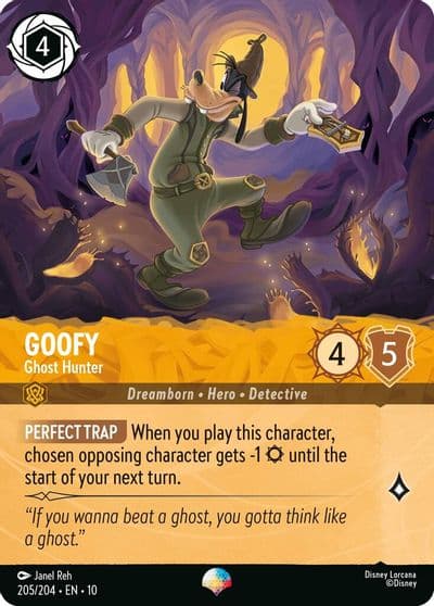 Goofy Ghost Hunter Epic Whispers in the Well Lorcana card