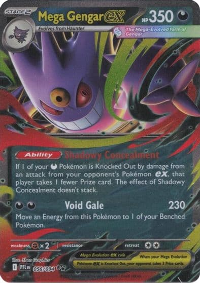 Mega Gengar ex ME02: Phantasmal Flames Pokemon card