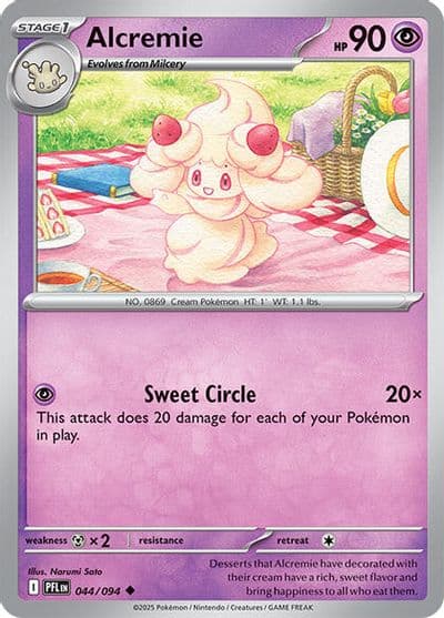 Alcremie ME02: Phantasmal Flames Pokemon card