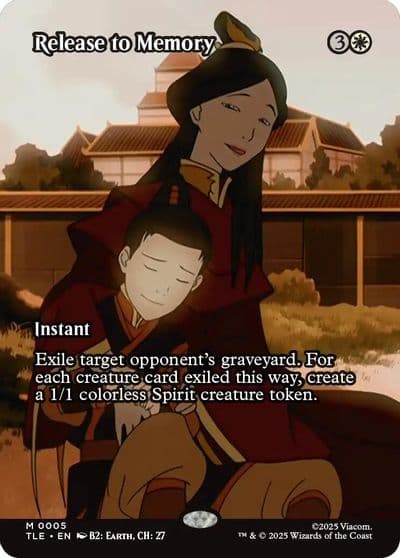 Release to Memory Borderless Avatar: The Last Airbender: Eternal-Legal Magic card