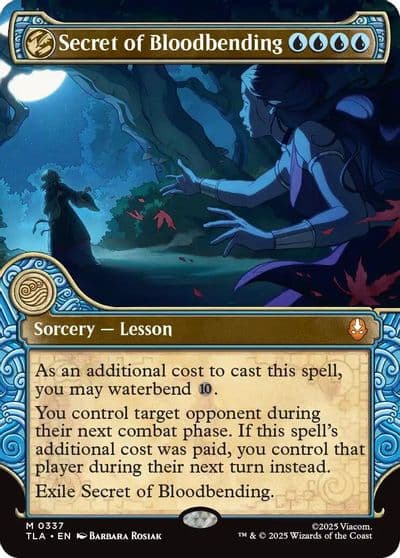 Secret of Bloodbending Showcase Avatar: The Last Airbender Magic card
