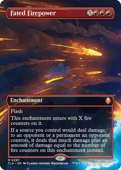 Fated Firepower Borderless Avatar: The Last Airbender Magic card