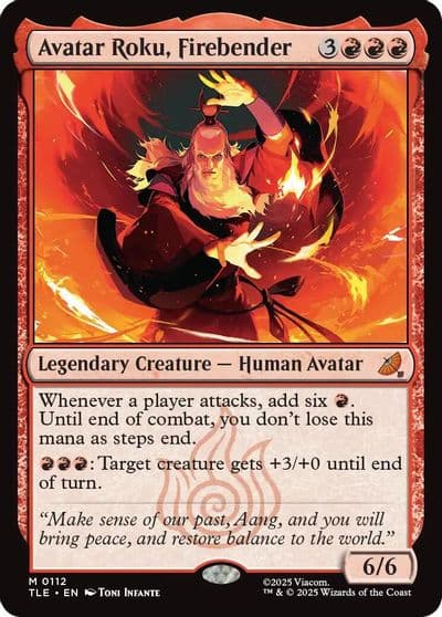 Avatar Roku Firebender Avatar: The Last Airbender: Eternal-Legal Magic card