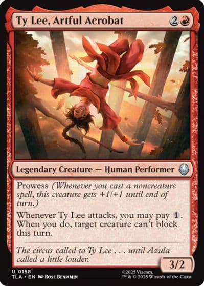 Ty Lee Artful Acrobat Avatar: The Last Airbender Magic card