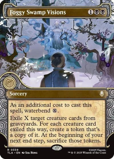 Foggy Swamp Visions Showcase Avatar: The Last Airbender Magic card