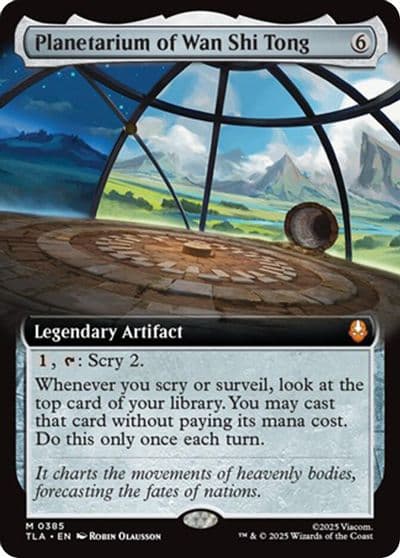 Planetarium of Wan Shi Tong Extended Art Avatar: The Last Airbender Magic card