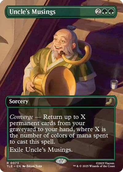 Uncles Musings Borderless Avatar: The Last Airbender: Eternal-Legal Magic card