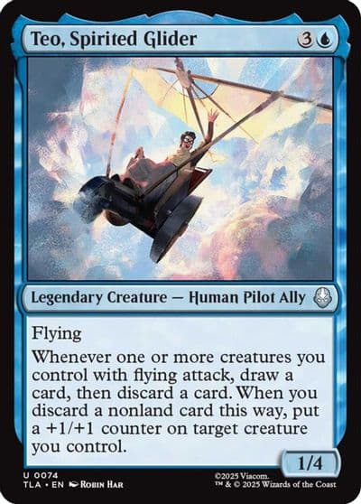 Teo Spirited Glider Avatar: The Last Airbender Magic card
