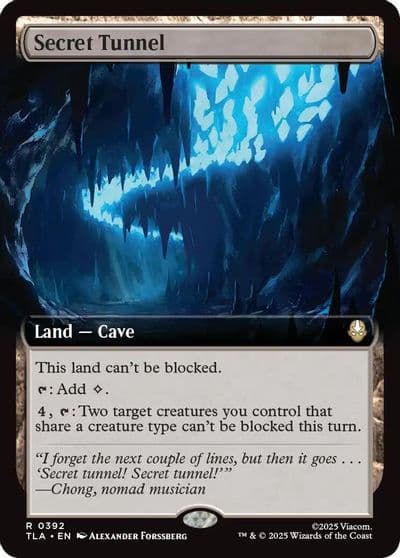 Secret Tunnel Extended Art Avatar: The Last Airbender Magic card