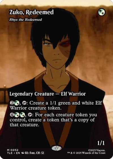 Zuko Redeemed Rhys the Redeemed Borderless Avatar: The Last Airbender: Eternal-Legal Magic card