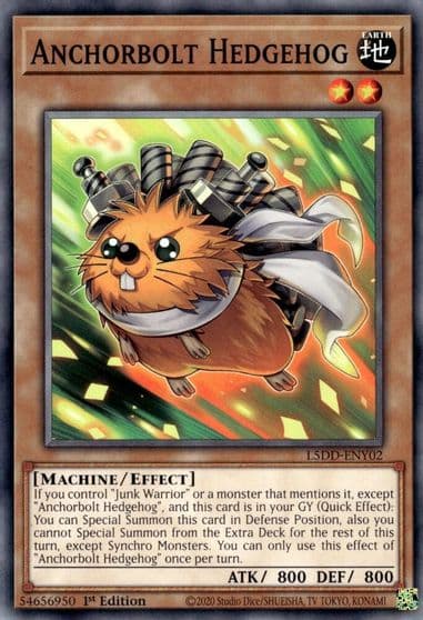 Anchorbolt Hedgehog Legendary 5D's Decks Yu-Gi-Oh! card