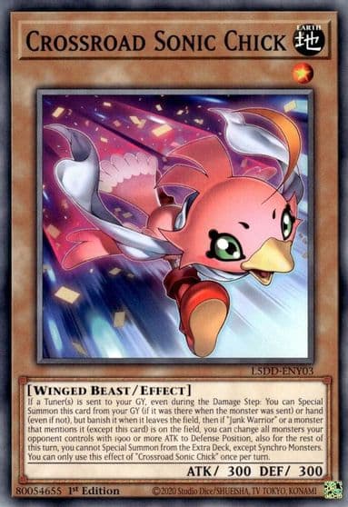 Crossroad Sonic Chick Legendary 5D's Decks Yu-Gi-Oh! card