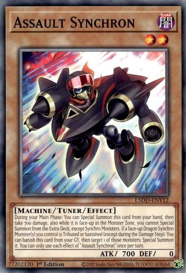 Assault Synchron Legendary 5D's Decks Yu-Gi-Oh! card