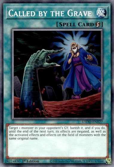 Called by the Grave L5DD ENY27 Legendary 5D's Decks Yu-Gi-Oh! card
