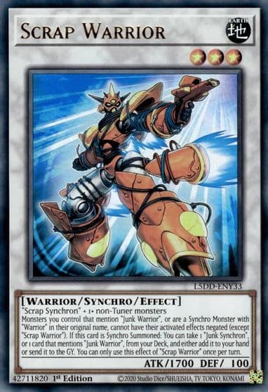 Scrap Warrior Legendary 5D's Decks Yu-Gi-Oh! card